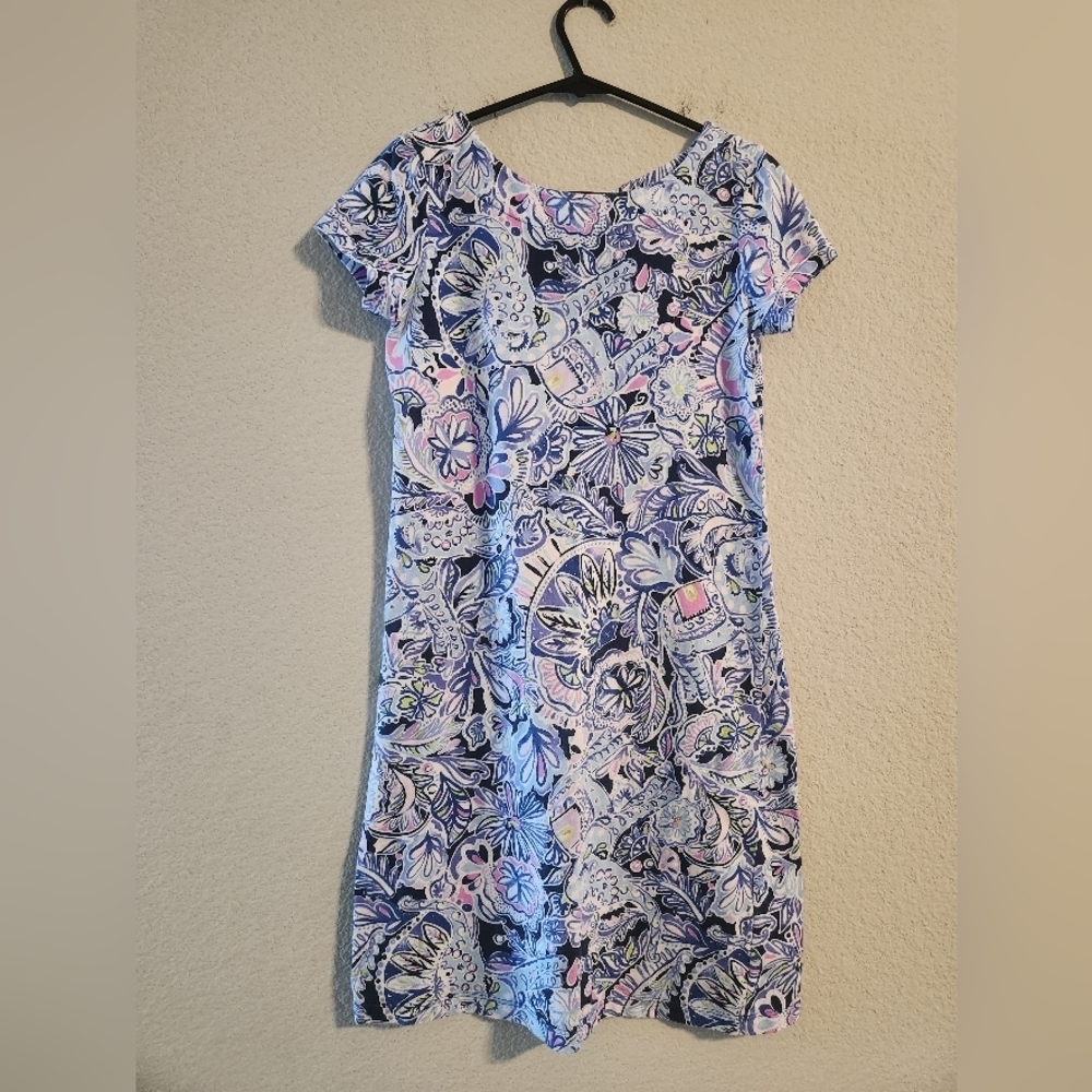 Lilly Pulitzer Namastay In The Jungle Bay Dress Elephant print size XXS